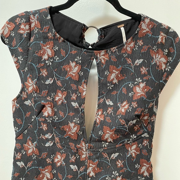 Free People Structured Floral Mini Dress - Picture 3 of 16